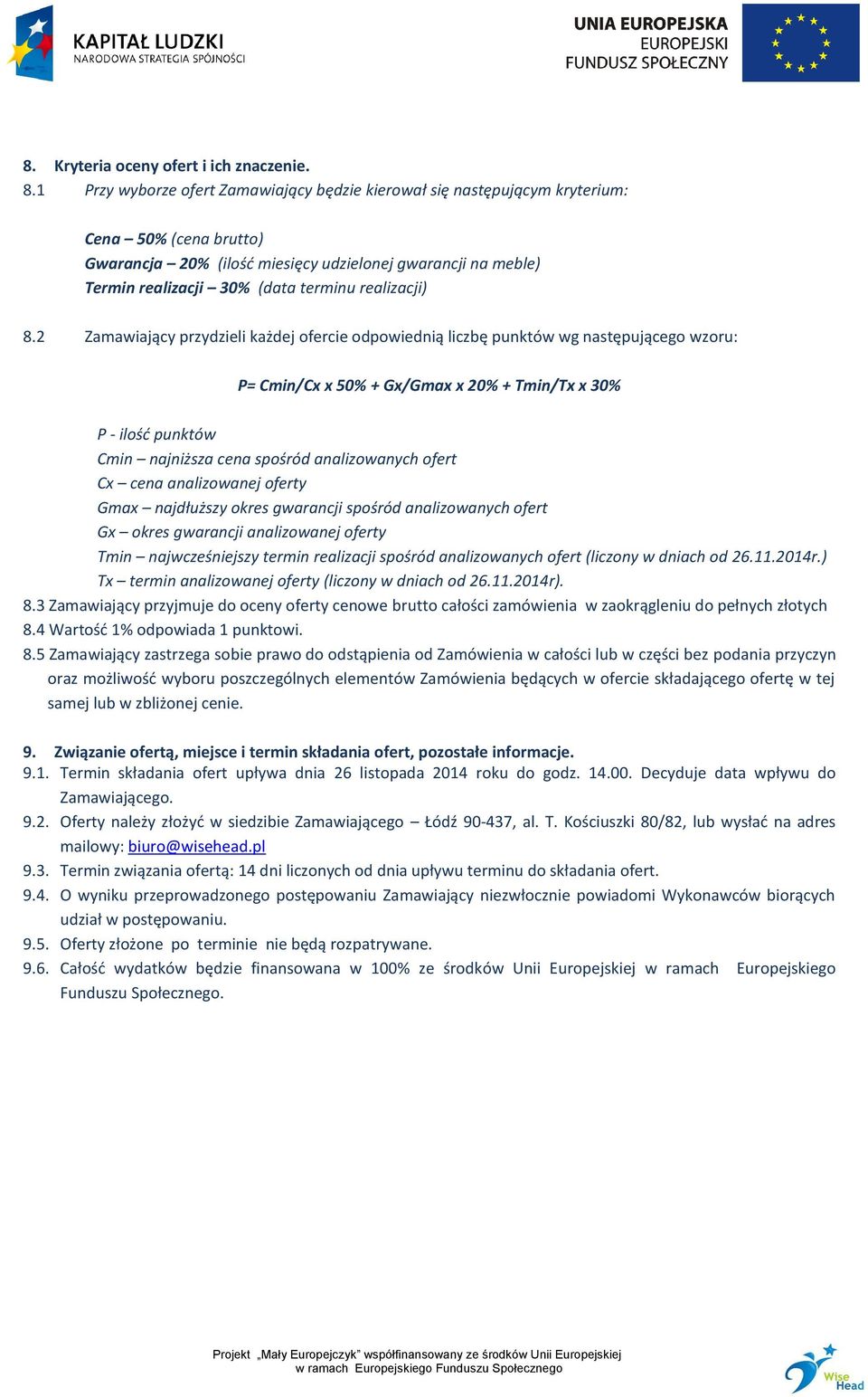 realizacji) 8.
