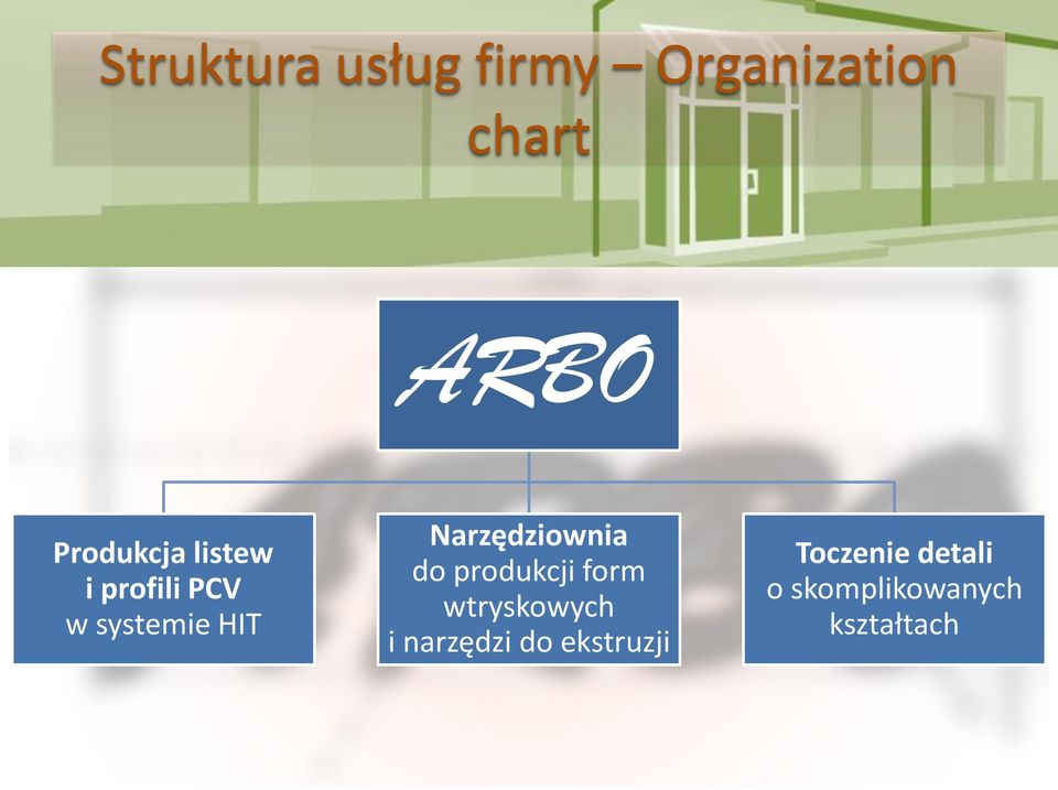 Narzędziownia do produkcji form wtryskowych i