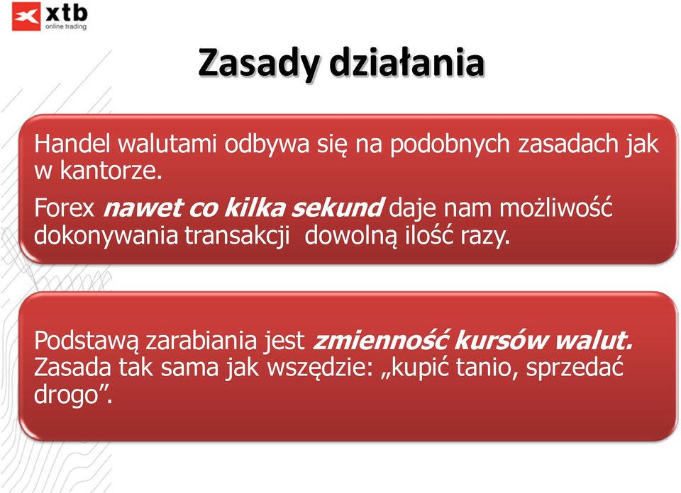 Forex nawet co kilka sekund daje nam możliwość dokonywania transakcji