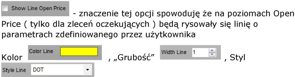 oczekujących ) będą rysowały się linię o