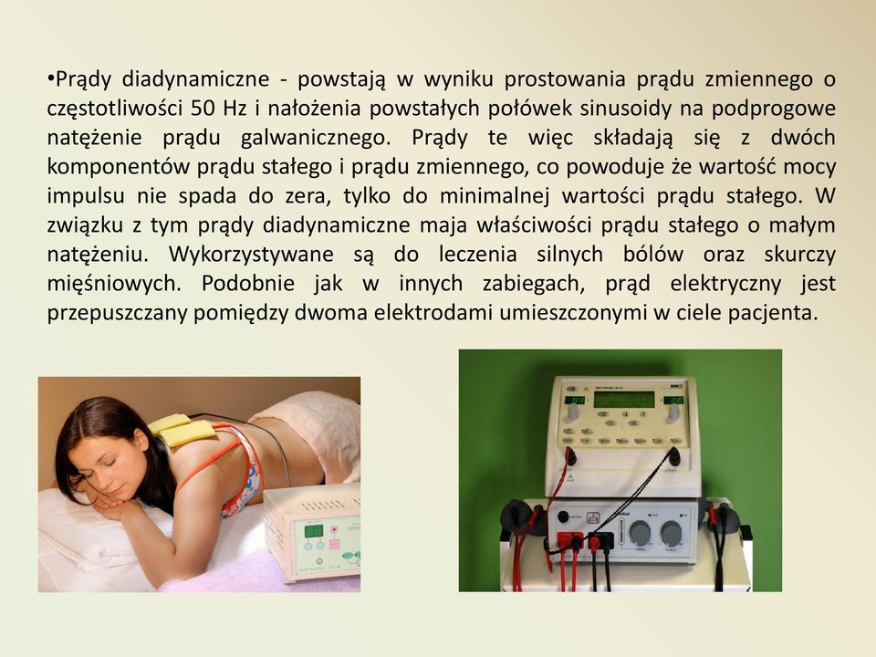 Prądy te więc składają się z dwóch komponentów prądu stałego i prądu zmiennego, co powoduje że wartośd mocy impulsu nie spada do zera, tylko do minimalnej