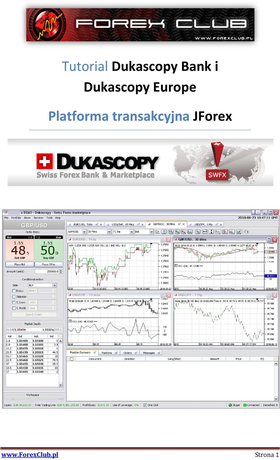 Tutorial Dukascopy Bank I Dukascopy Europe Platforma Transakcyjna - 