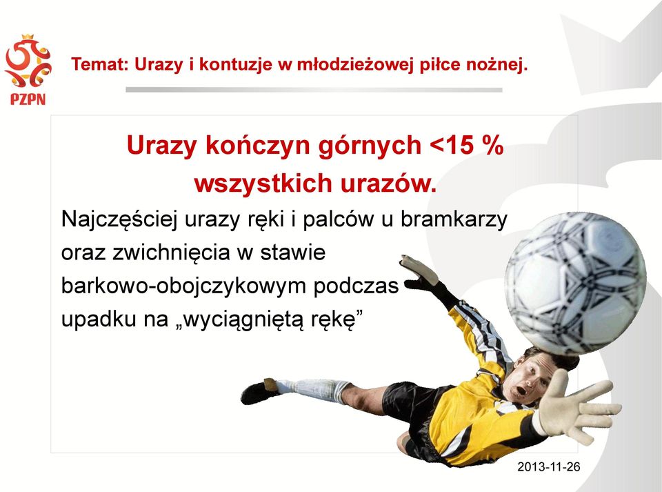 Najczęściej urazy ręki i palców u