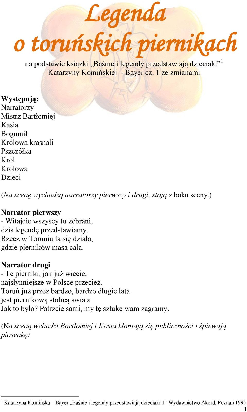 Legenda O Toruńskich Piernikach Karty Pracy Chomikuj Legenda o toruńskich piernikach - PDF Darmowe pobieranie