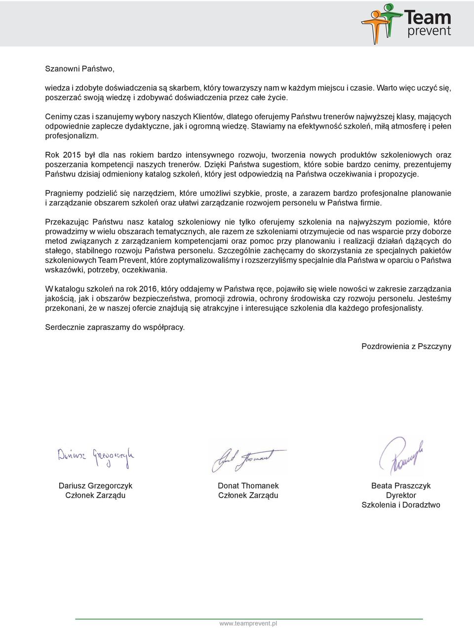 Stawiamy na efektywność szkoleń, miłą atmosferę i pełen profesjonalizm.