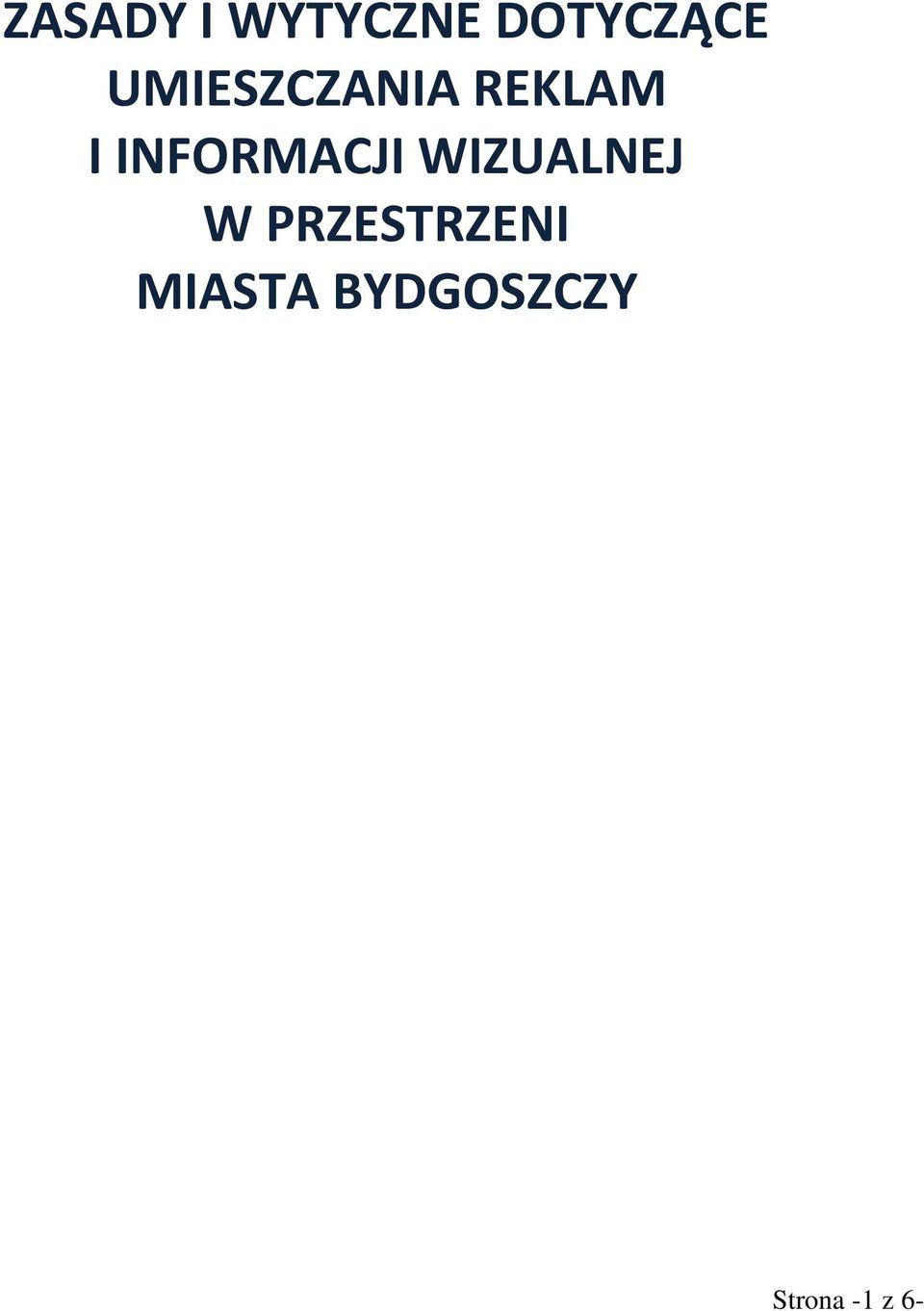 INFORMACJI WIZUALNEJ W