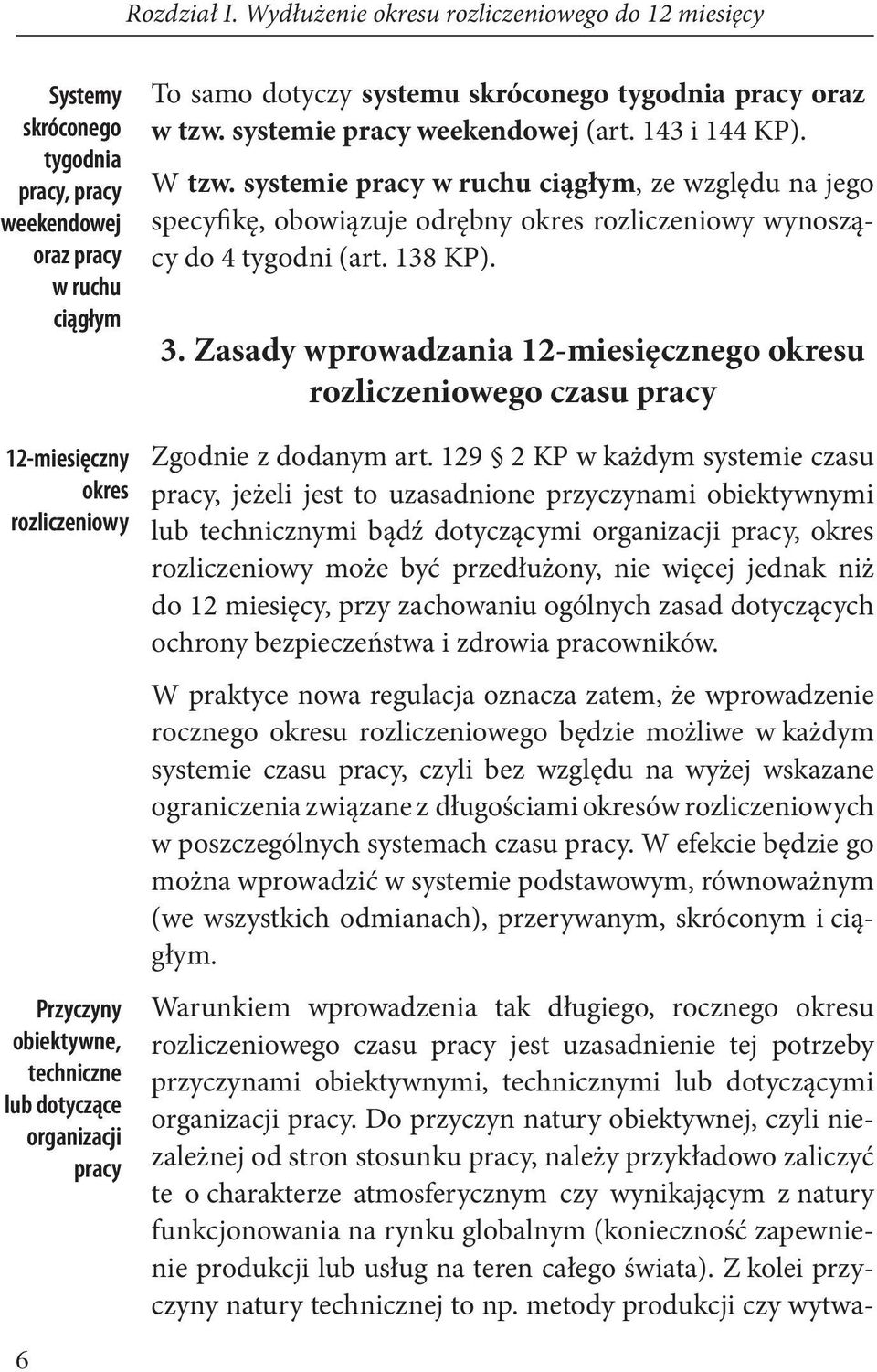 dotyczące organizacji pracy To samo dotyczy systemu skróconego tygodnia pracy oraz w tzw. systemie pracy weekendowej (art. 143 i 144 KP). W tzw.