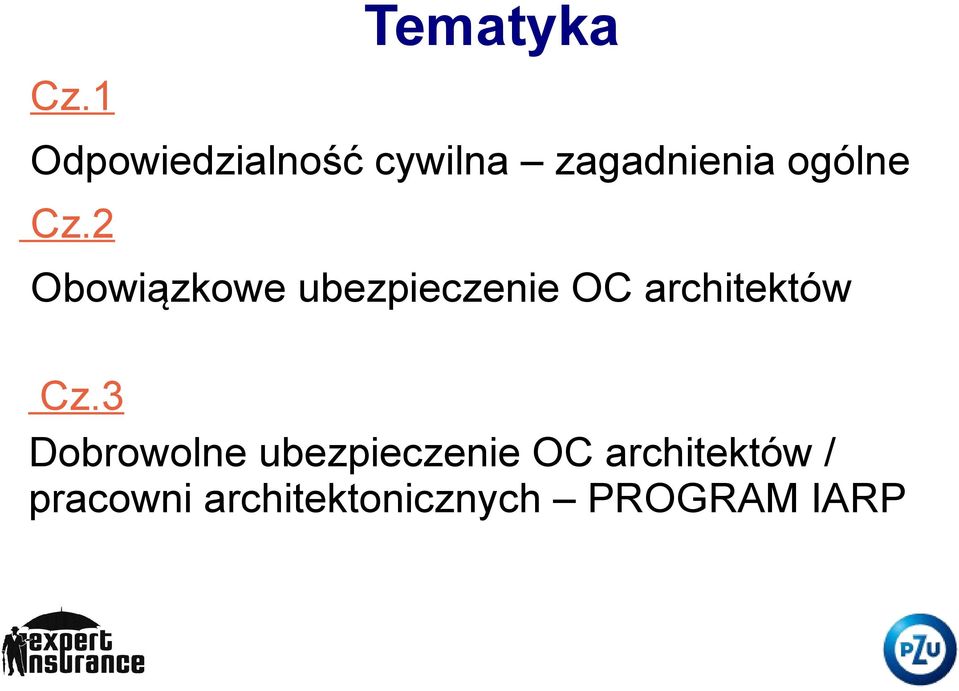 2 Obowiązkowe ubezpieczenie OC architektów Cz.