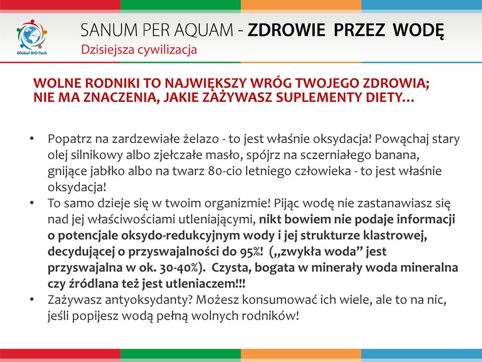 To samo dzieje się w twoim organizmie!