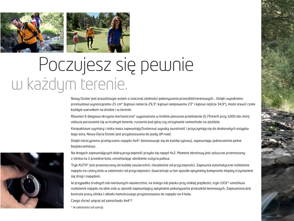 Również 6-biegowa skrzynia mechaniczna* wyposażona w krótkie pierwsze przełożenie (5,79 km/h przy 1000 obr.