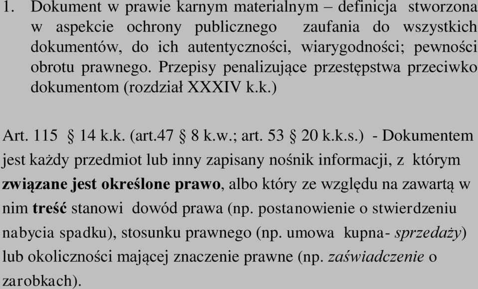 penalizujące przest