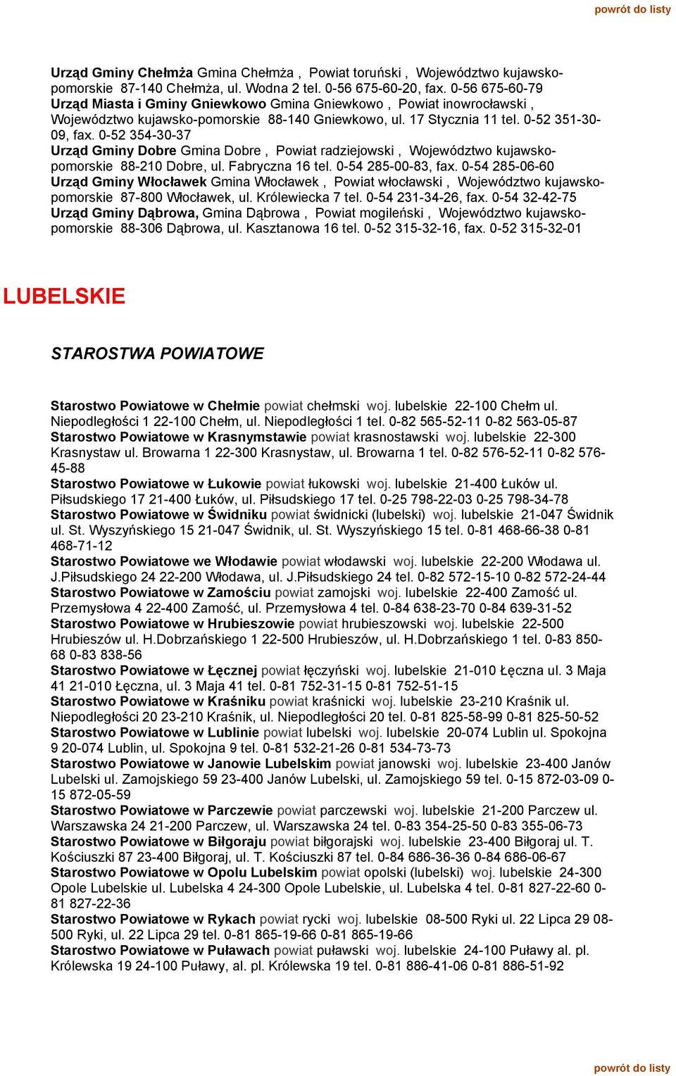 0-52 354-30-37 Urząd Gminy Dobre Gmina Dobre, Powiat radziejowski, Województwo kujawskopomorskie 88-210 Dobre, ul. Fabryczna 16 tel. 0-54 285-00-83, fax.