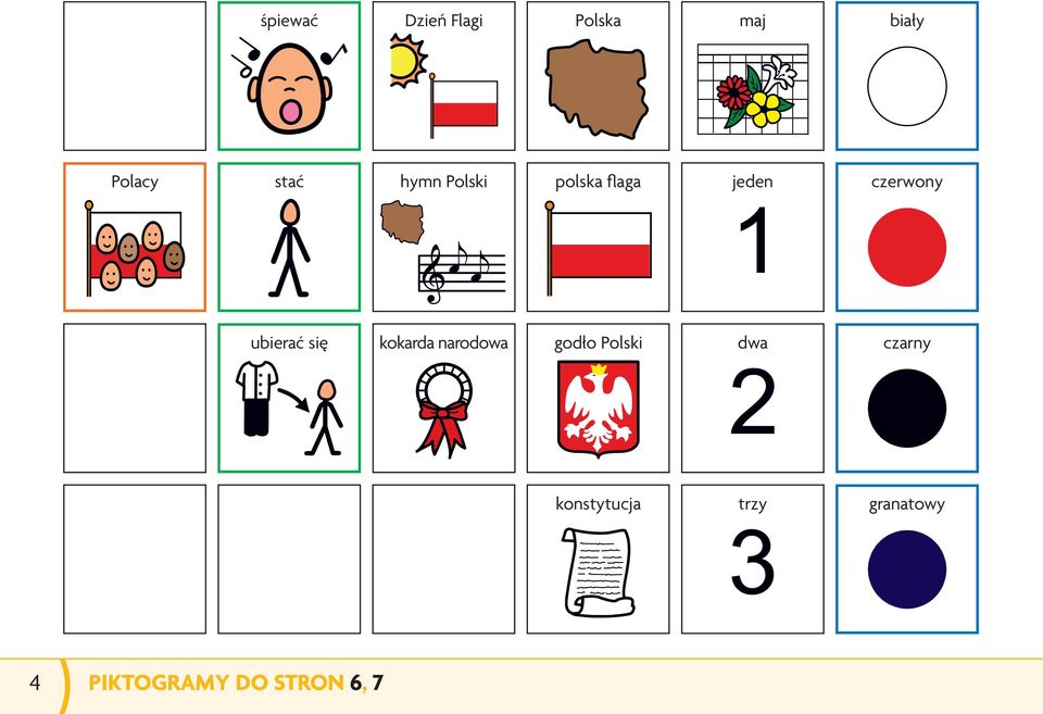 się kokarda narodowa godło Polski dwa czarny