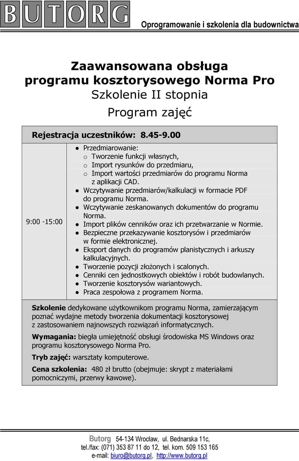 Wczytywanie przedmiarów/kalkulacji w formacie PDF do programu Norma. Wczytywanie zeskanowanych dokumentów do programu Norma. Import plików cenników oraz ich przetwarzanie w Normie.