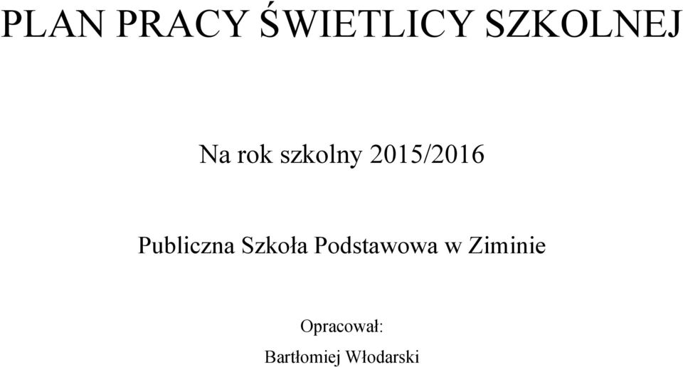 Publiczna Szkoła Podstawowa w