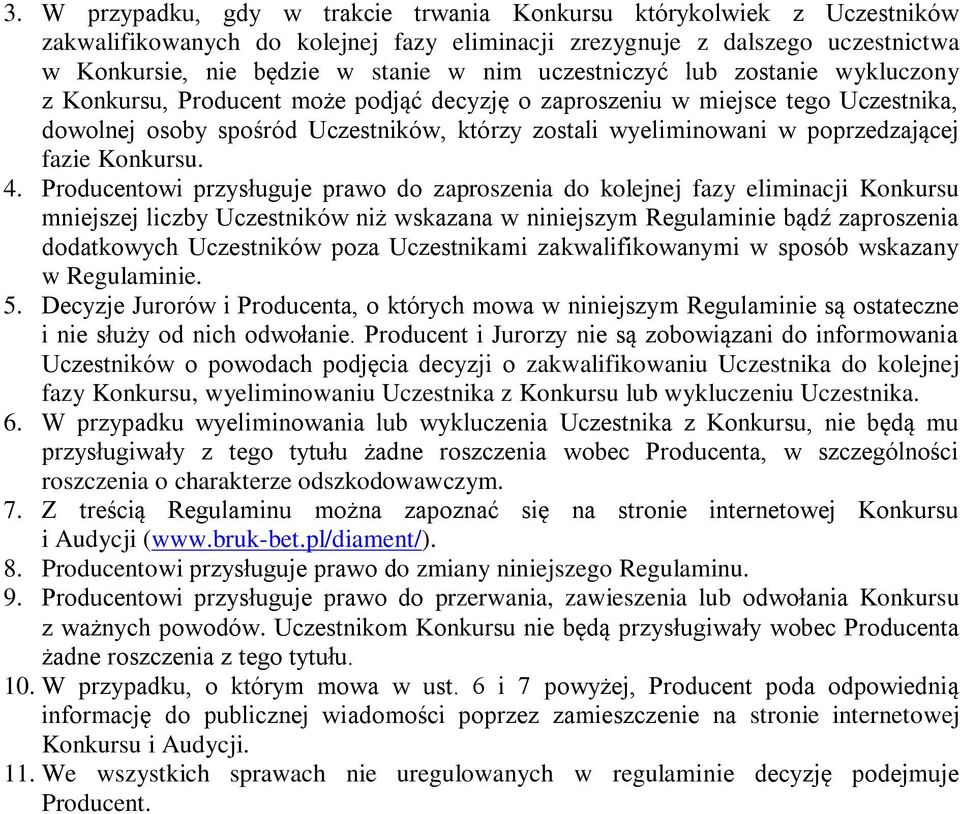 poprzedzającej fazie Konkursu. 4.