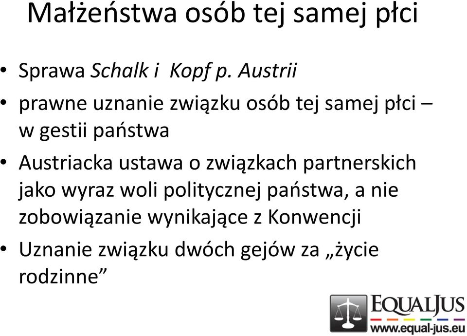 Austriacka ustawa o związkach partnerskich jako wyraz woli politycznej