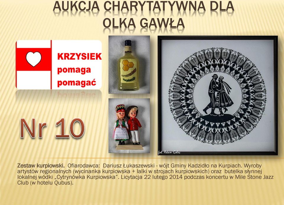 Wyroby artystów regionalnych (wycinanka kurpiowska + lalki w strojach