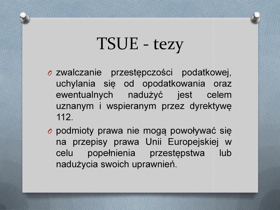 przez dyrektywę 112.