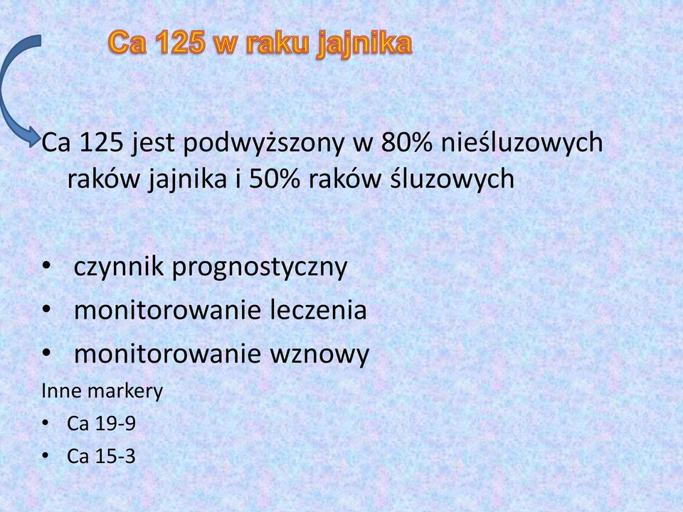 prognostyczny monitorowanie leczenia