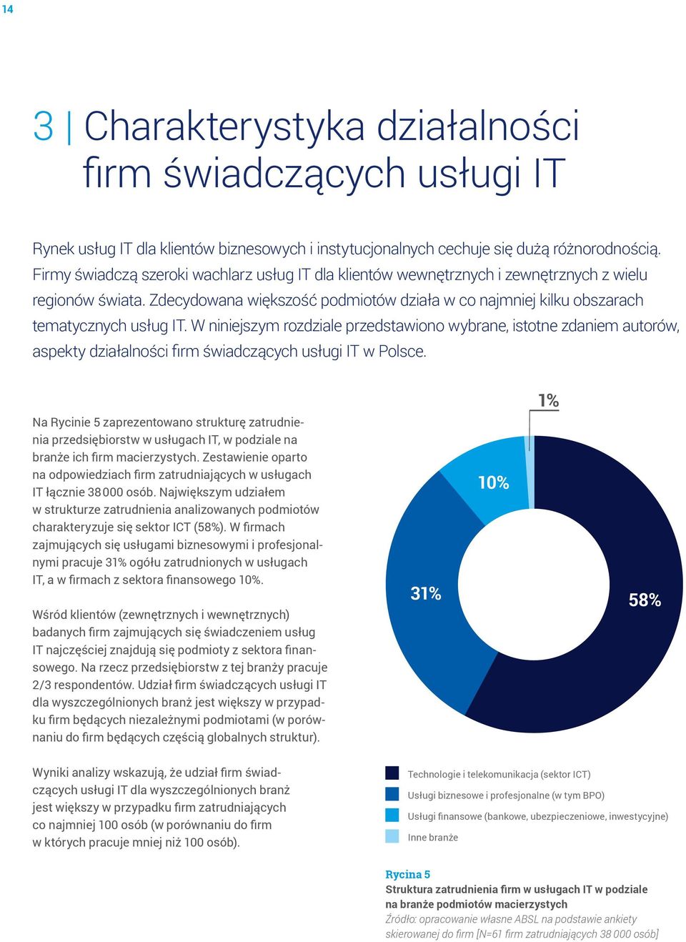 W niniejszym rozdziale przedstawiono wybrane, istotne zdaniem autorów, aspekty działalności firm świadczących usługi IT w Polsce.