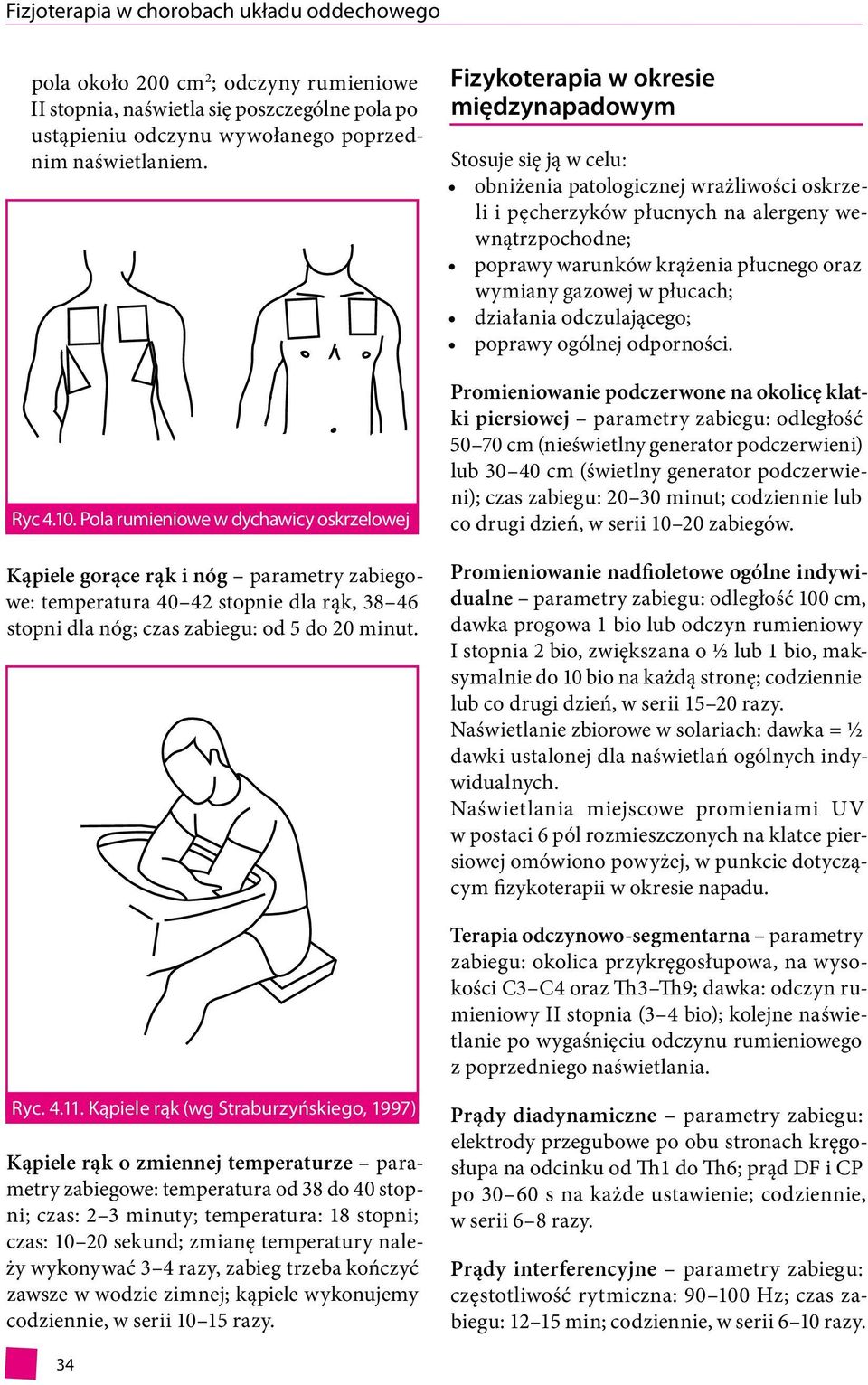 Fizykoterapia w okresie międzynapadowym Stosuje się ją w celu: obniżenia patologicznej wrażliwości oskrzeli i pęcherzyków płucnych na alergeny wewnątrzpochodne; poprawy warunków krążenia płucnego