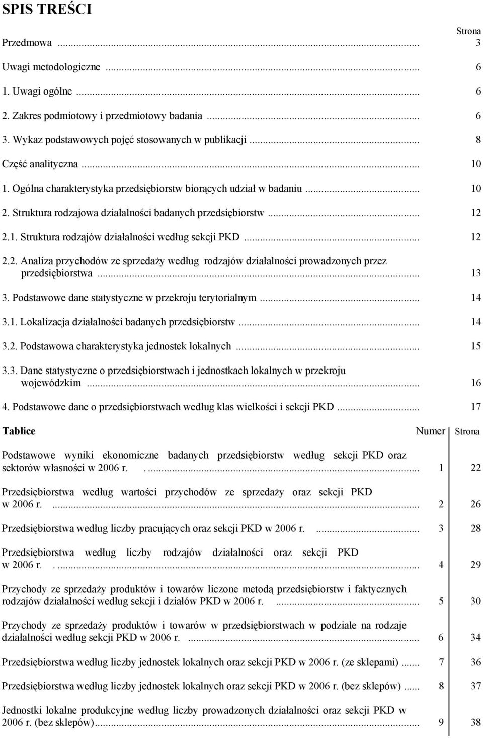 .. 12 2.2. Analiza przychodów ze sprzedaży według rodzajów działalności prowadzonych przez przedsiębiorstwa... 13 3. Podstawowe dane statystyczne w przekroju terytorialnym... 14 3.1. Lokalizacja działalności badanych przedsiębiorstw.