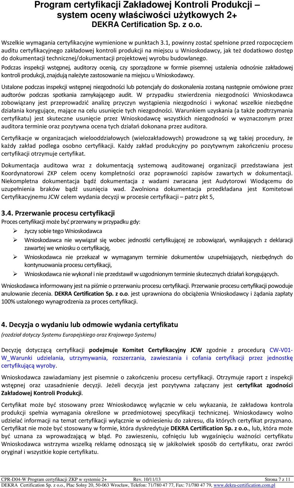 projektowej wyrobu budowlanego.
