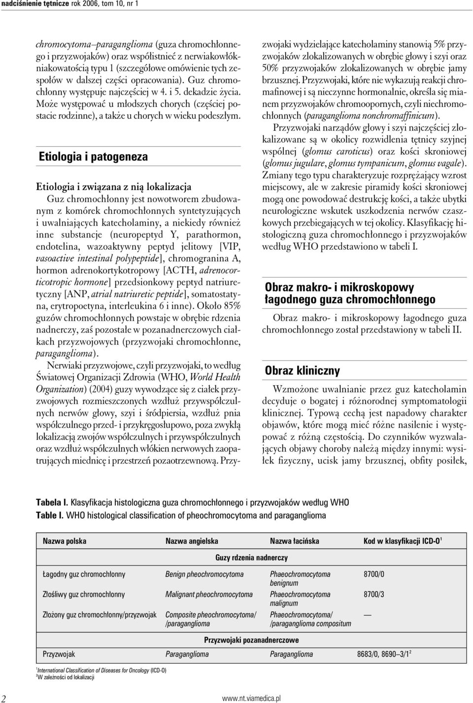 Etiologia i patogeneza Etiologia i związana z nią lokalizacja Guz chromochłonny jest nowotworem zbudowanym z komórek chromochłonnych syntetyzujących i uwalniających katecholaminy, a niekiedy również