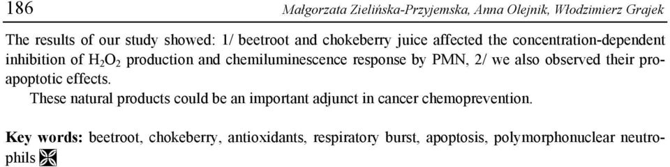 by PMN, 2/ we also observed their proapoptotic effects.