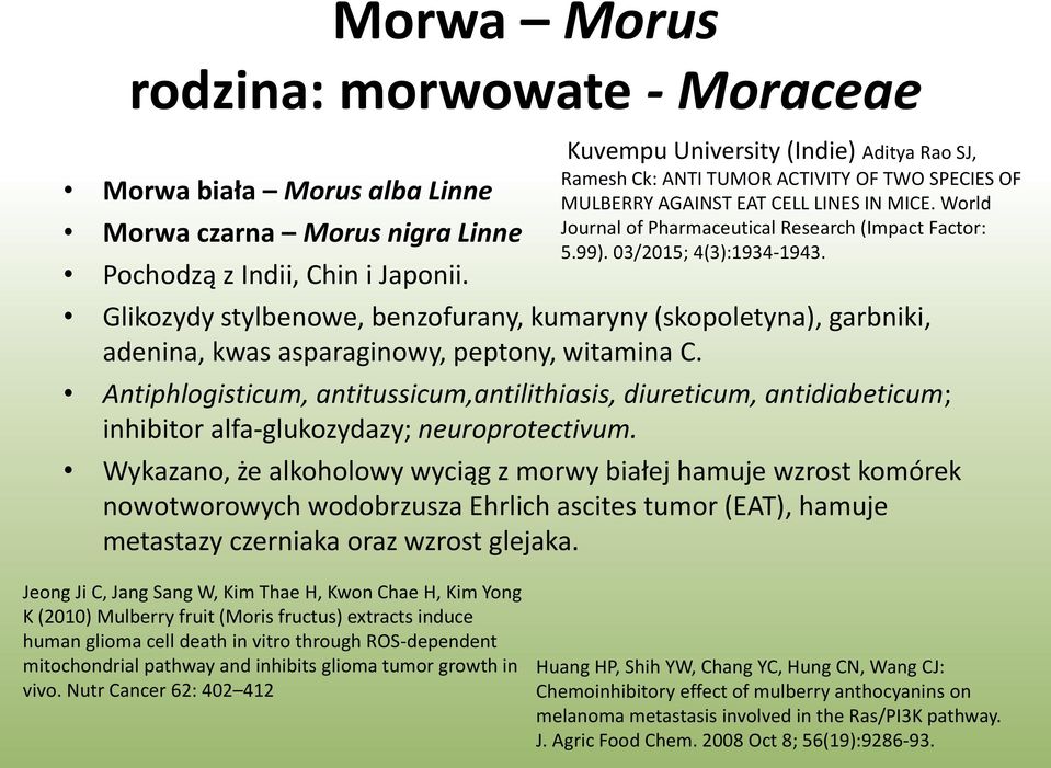 03/2015; 4(3):1934-1943. Glikozydy stylbenowe, benzofurany, kumaryny (skopoletyna), garbniki, adenina, kwas asparaginowy, peptony, witamina C.