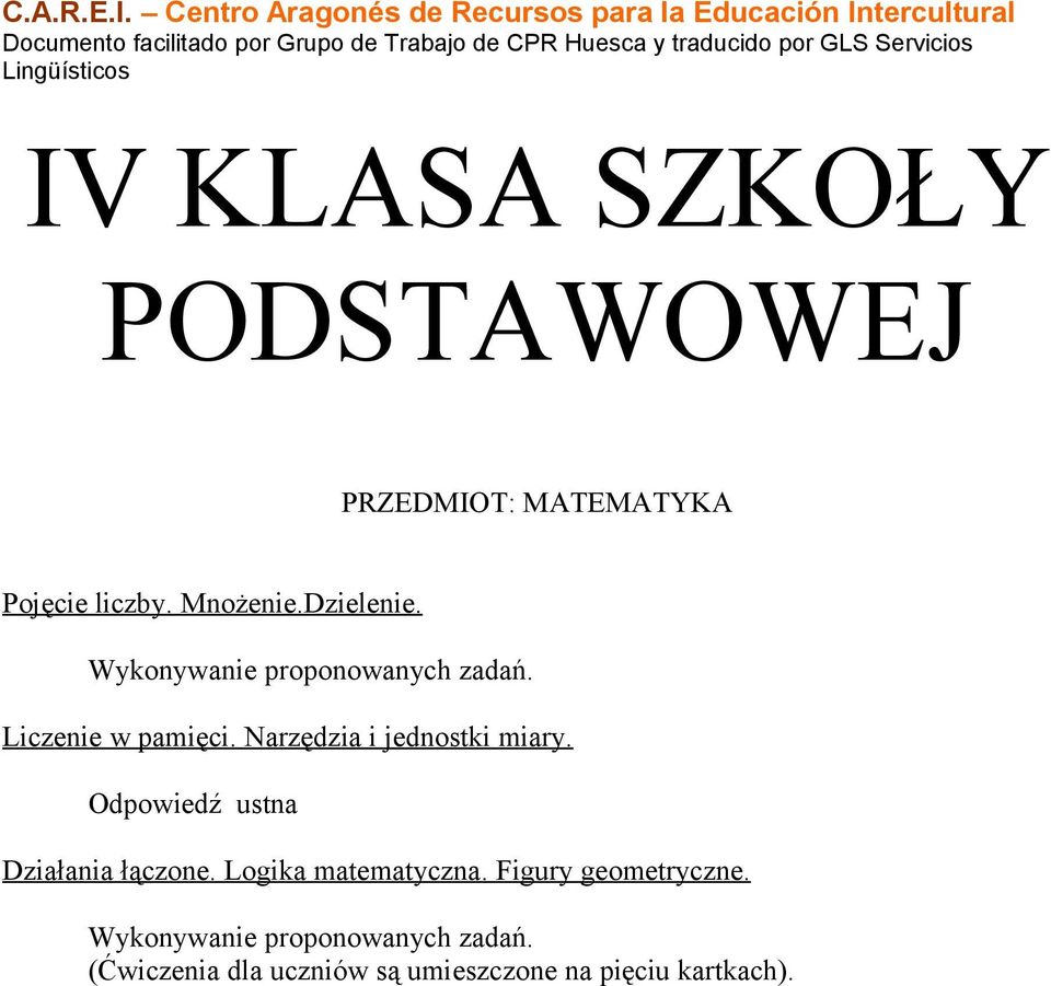 Narzędzia i jednostki miary. Odpowiedź ustna Działania łączone. Logika matematyczna.