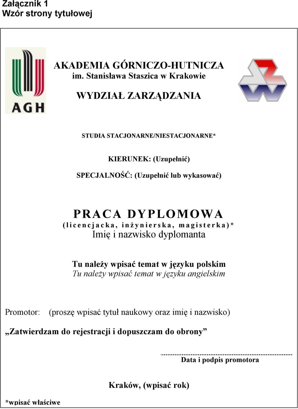 Metodyka pisania prac dyplomowych na Wydziale Zarządzania AGH 1 - PDF  Darmowe pobieranie