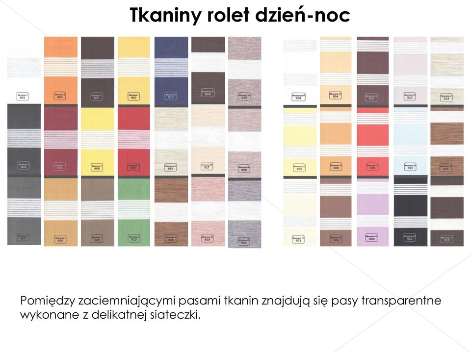 tkanin znajdują się pasy