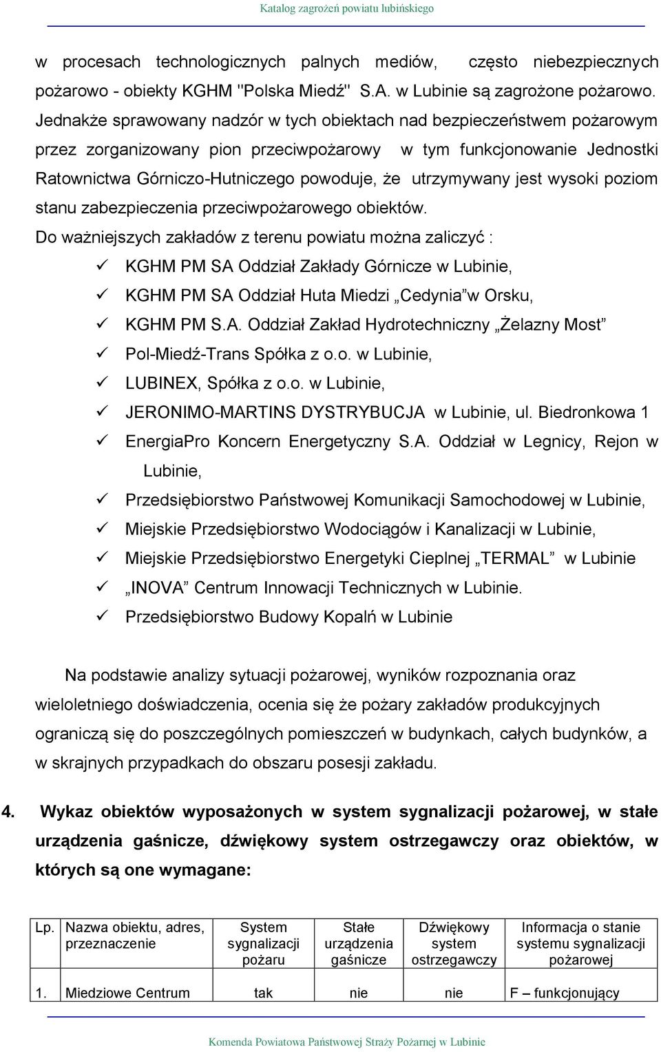 jest wysoki poziom stanu zabezpieczenia przeciw obiektów.