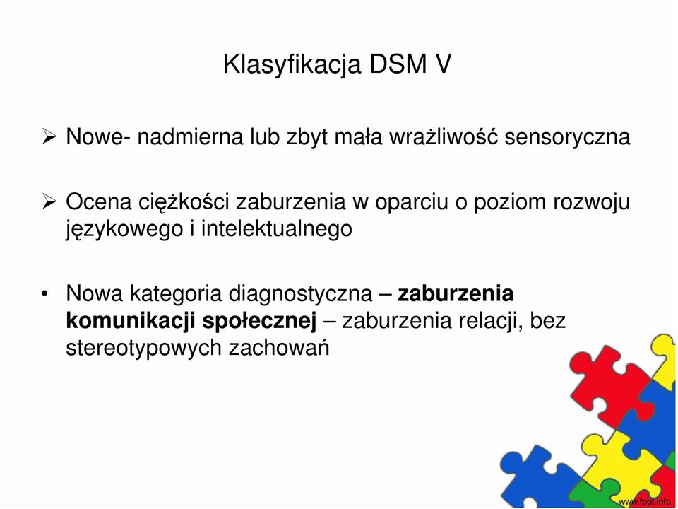 językowego i intelektualnego Nowa kategoria diagnostyczna