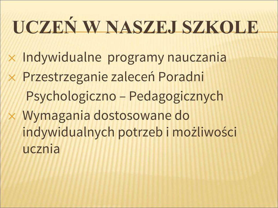 Psychologiczno Pedagogicznych Wymagania