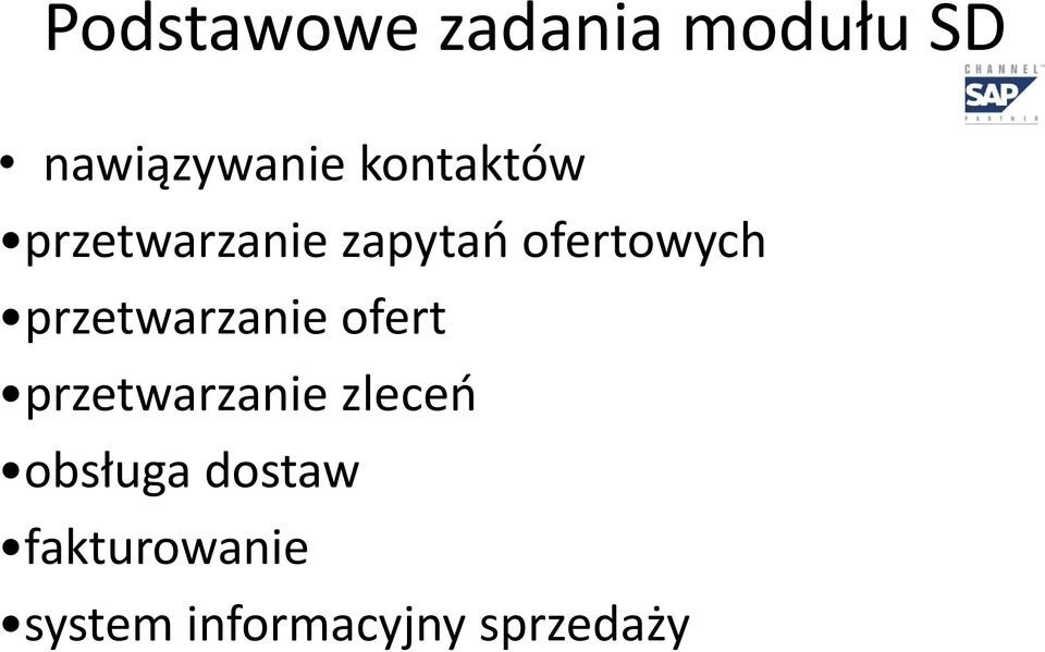 przetwarzanie ofert przetwarzanie zleceń