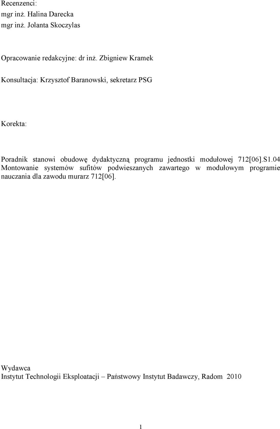 programu jednostki modułowej 712[06].S1.
