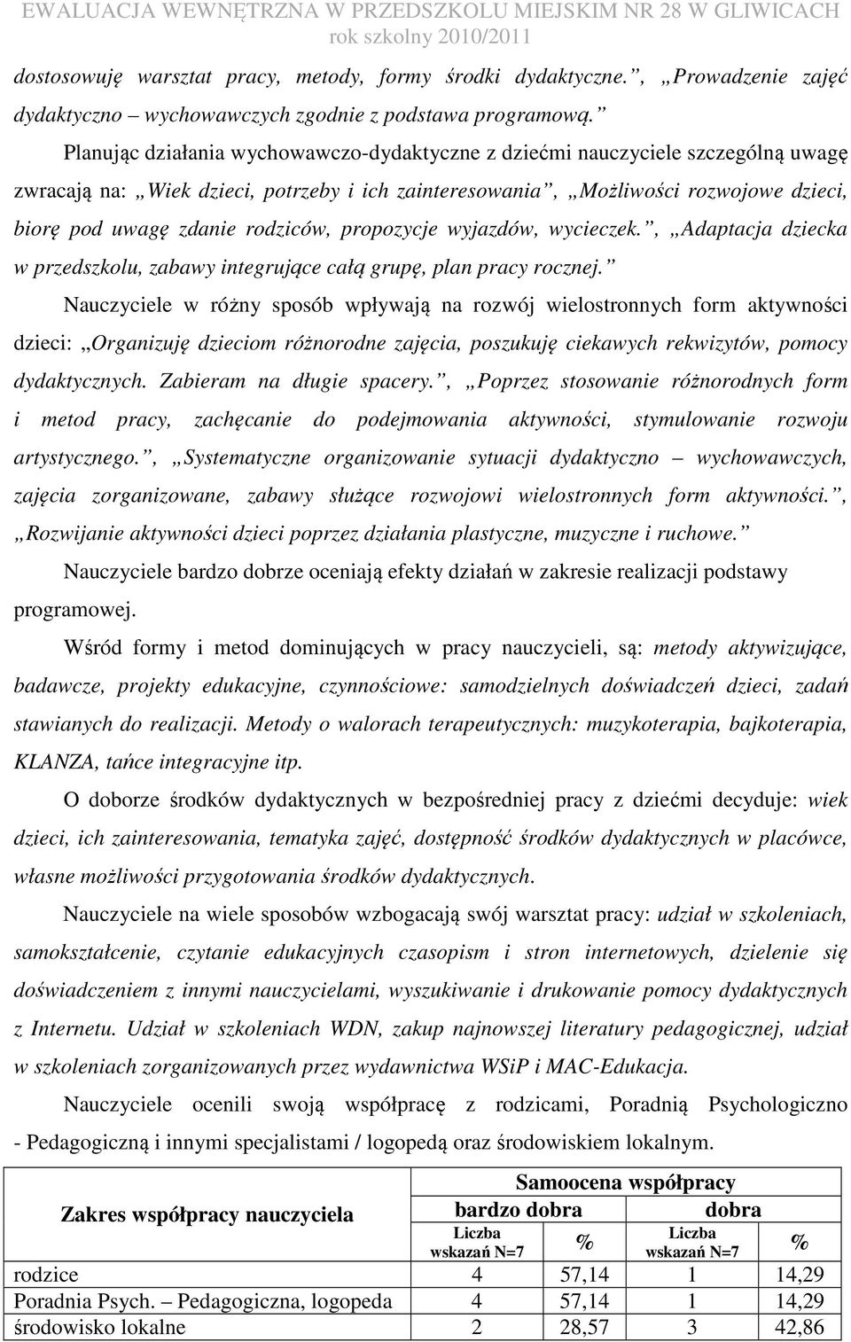 rodziców, propozycje wyjazdów, wycieczek., Adaptacja dziecka w przedszkolu, zabawy integrujące całą grupę, plan pracy rocznej.