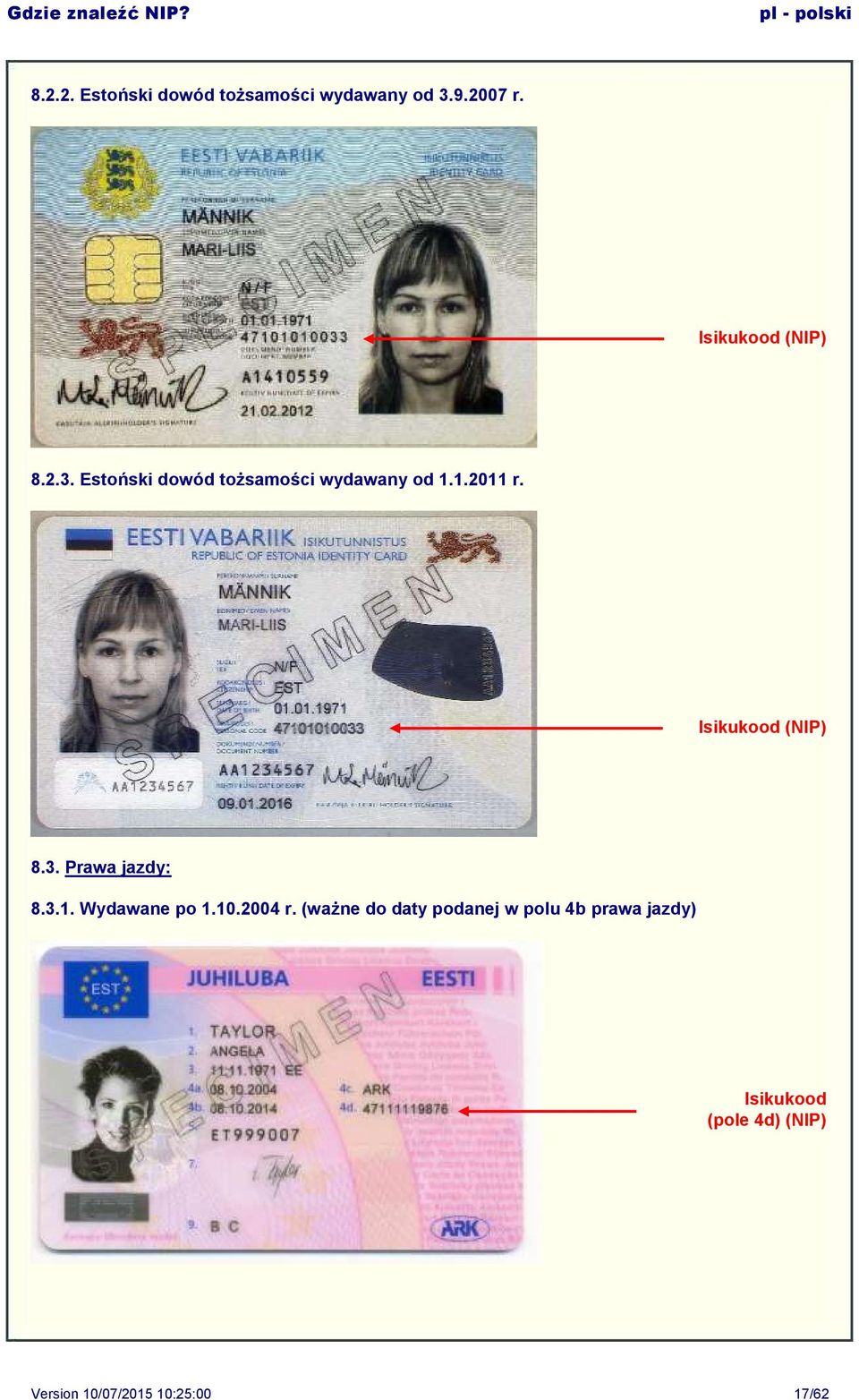 3.1. Wydawane po 1.10.2004 r.
