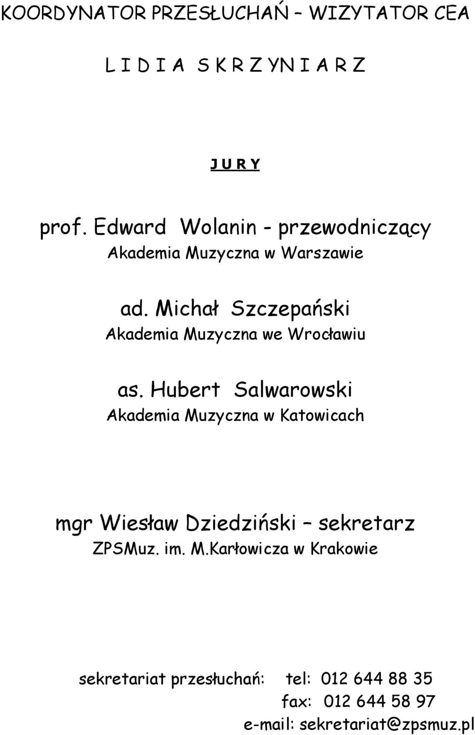 Michał Szczepański Akademia Muzyczna we Wrocławiu as.