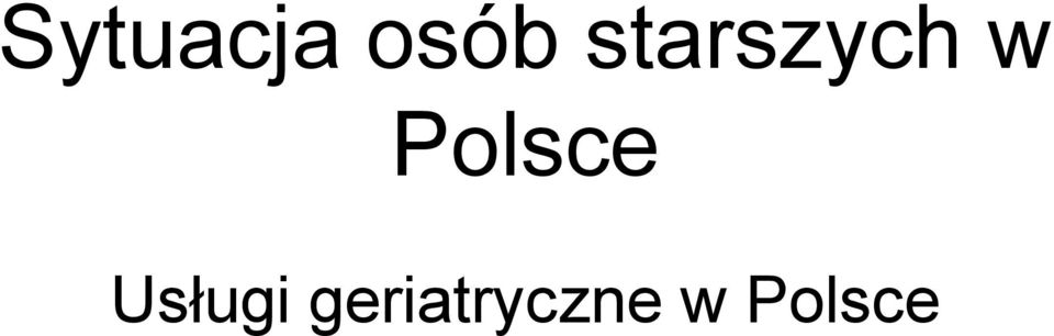 Polsce Usługi