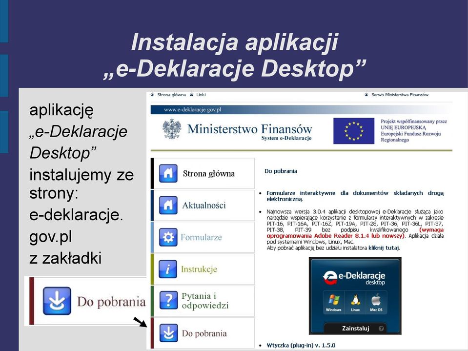 e-deklaracje Desktop instalujemy