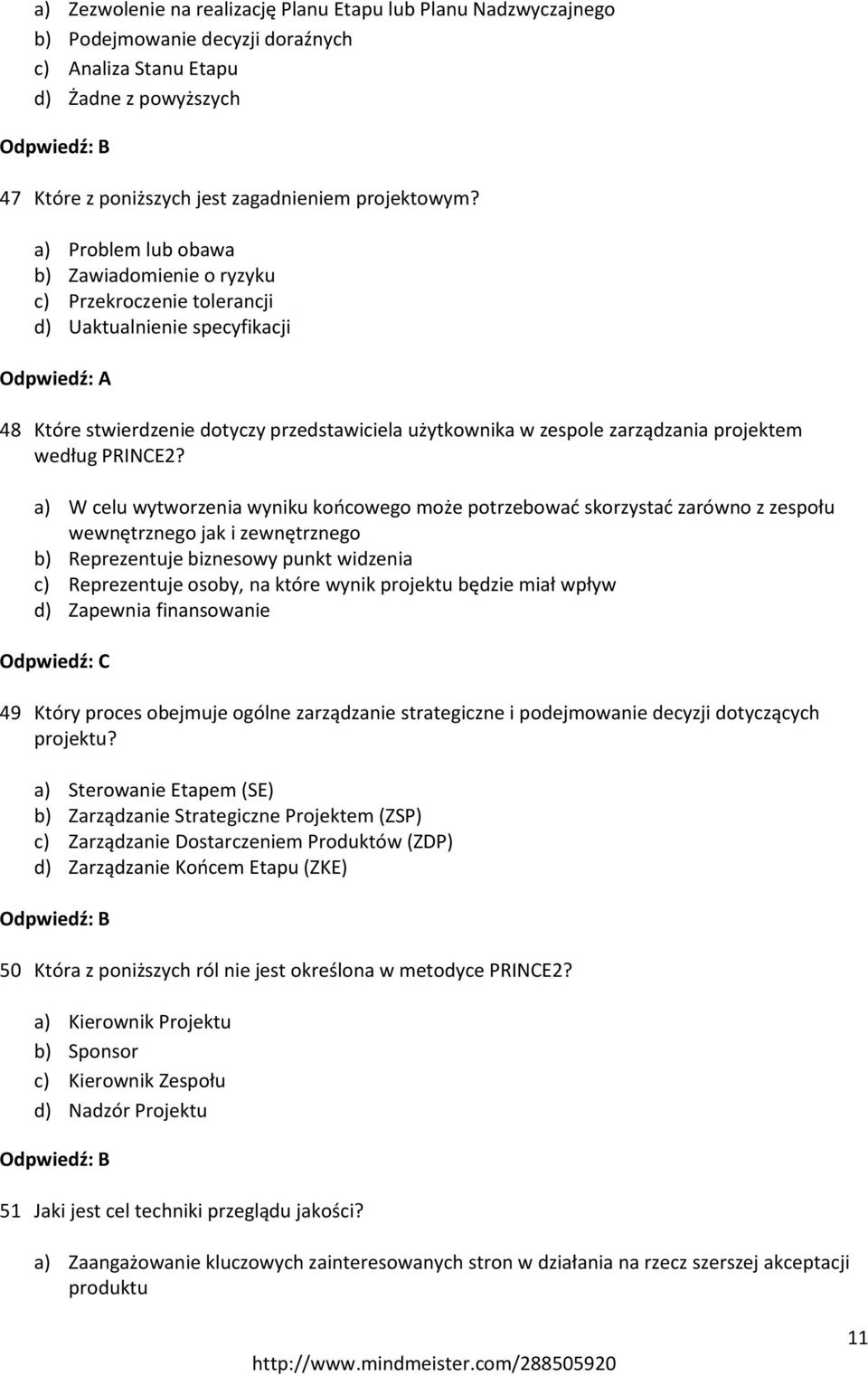 według PRINCE2?