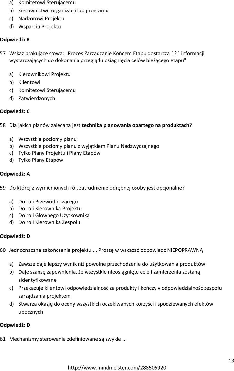 jest technika planowania opartego na produktach?