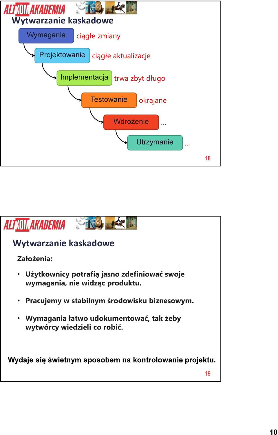 zdefiniować swoje wymagania, nie widząc produktu. Pracujemy w stabilnym środowisku biznesowym.