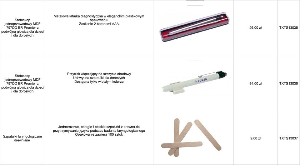 bateriami AAA Przycisk włączający na szczycie obudowy Uchwyt na szpatułki dla dorosłych Dostępna tylko w białym kolorze 26,00 zł TXTS13035 34,00 zł