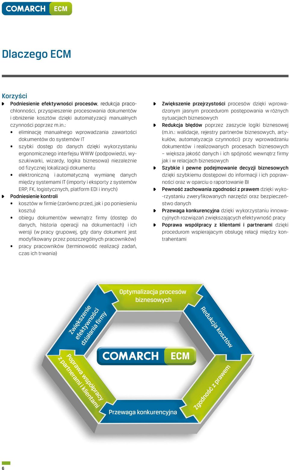 biznesowa) niezależnie od fizycznej lokalizacji dokumentu elektroniczną i automatyczną wymianę danych między systemami IT (importy i eksporty z systemów ERP, FK, logistycznych, platform EDI i innych)