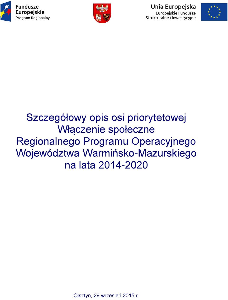 Operacyjnego Województwa